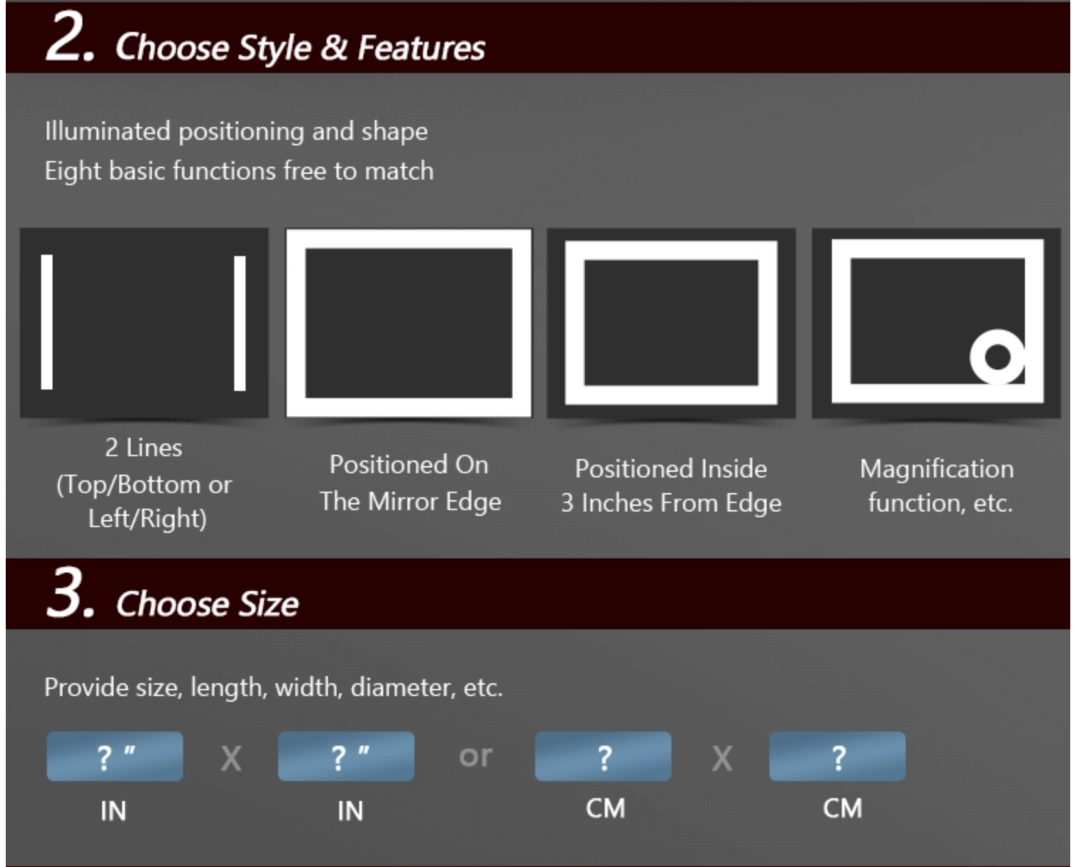 Custom Mirror Manufacturers products details