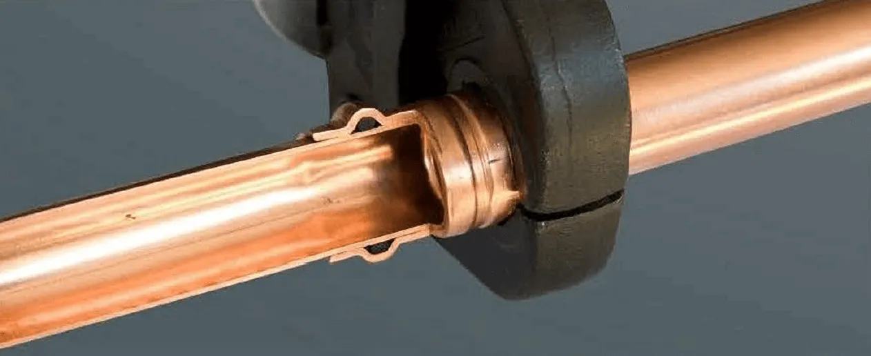 copper press fittings detail